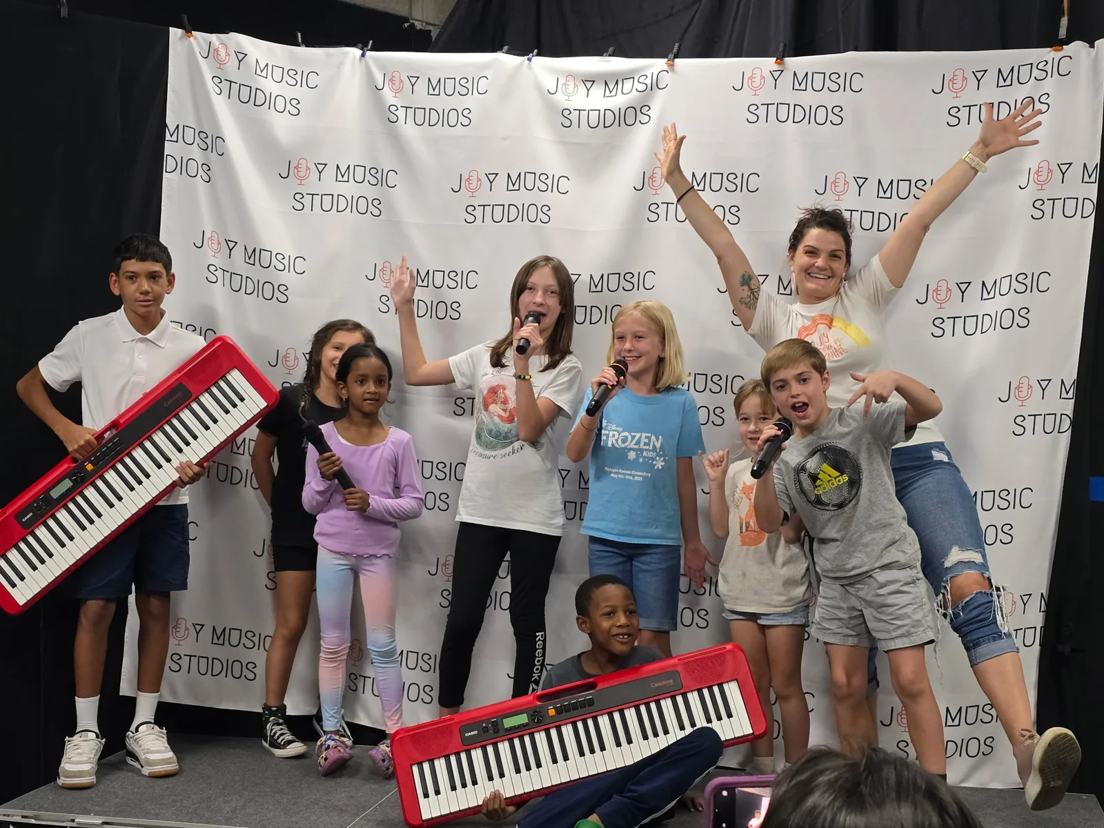 Kids at Joy Music Studios